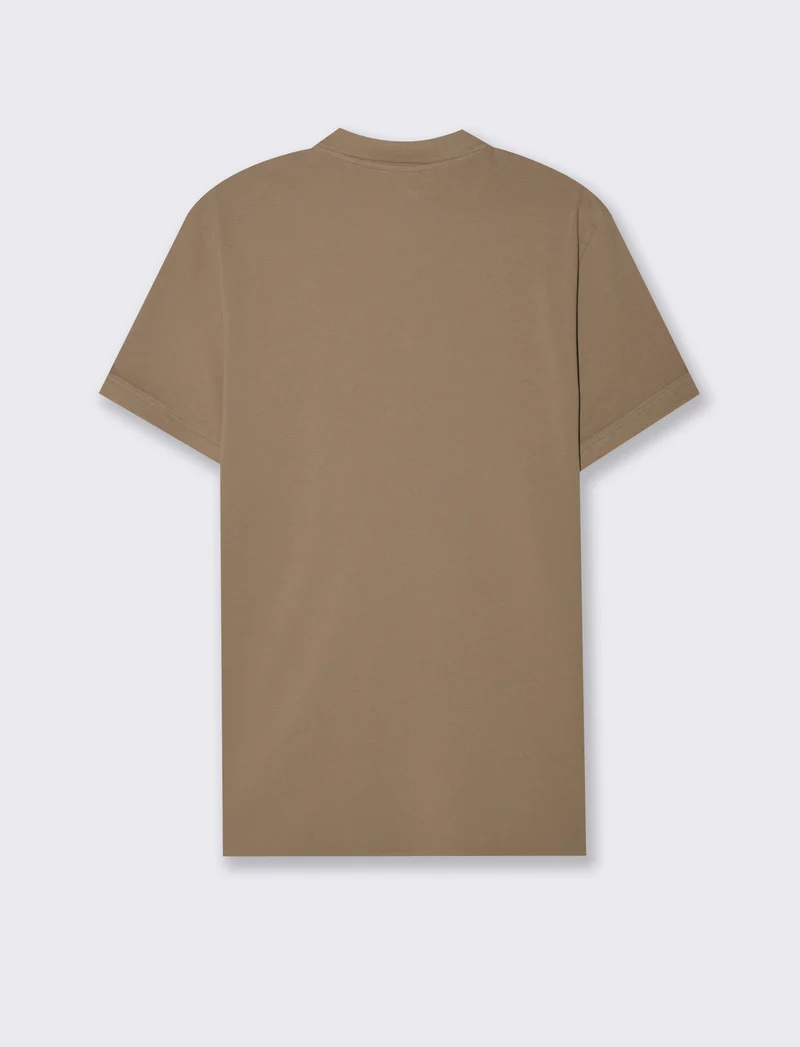 Polo basica in piquet da uomo - Grigio tortora