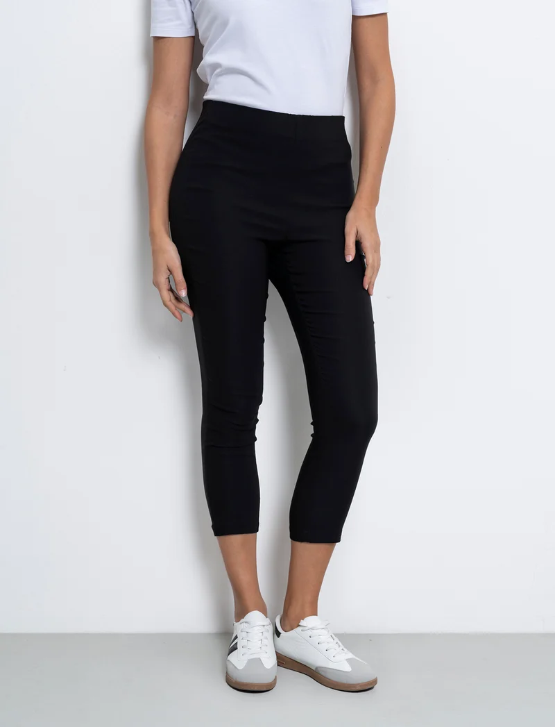Pantalone pinocchietto da donna - Nero