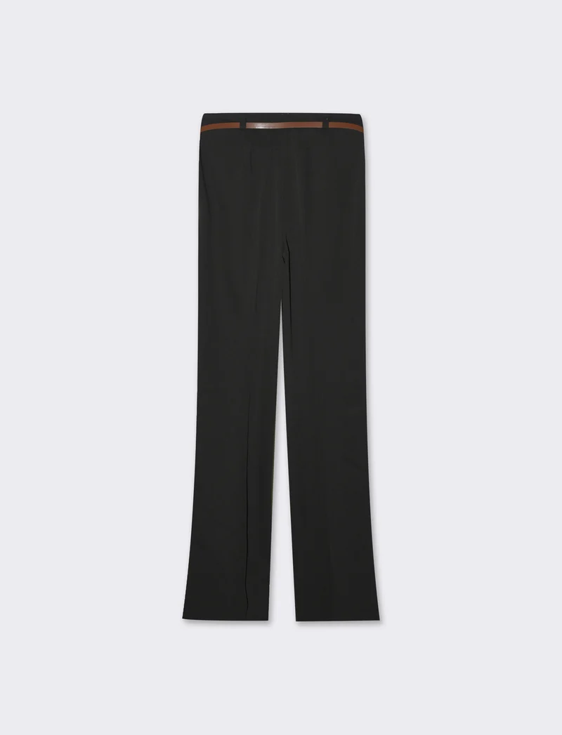 Pantalone con cintura da donna - Nero