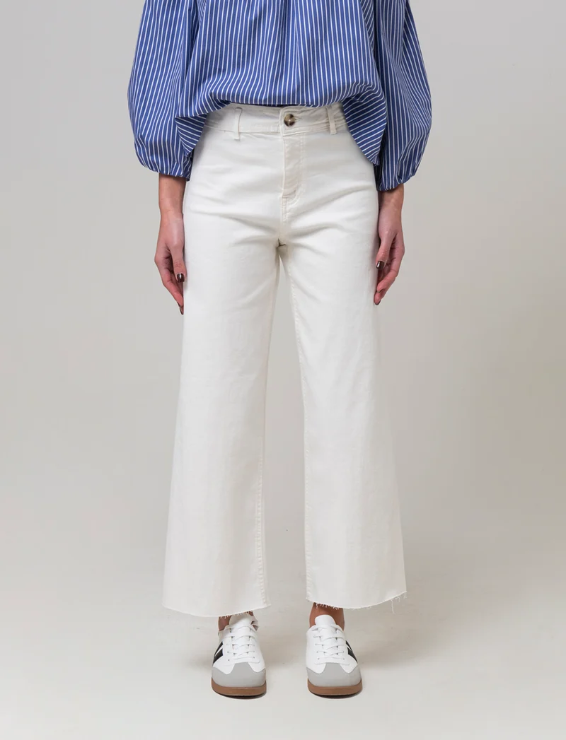 Jeans alla caviglia da donna - Bianco