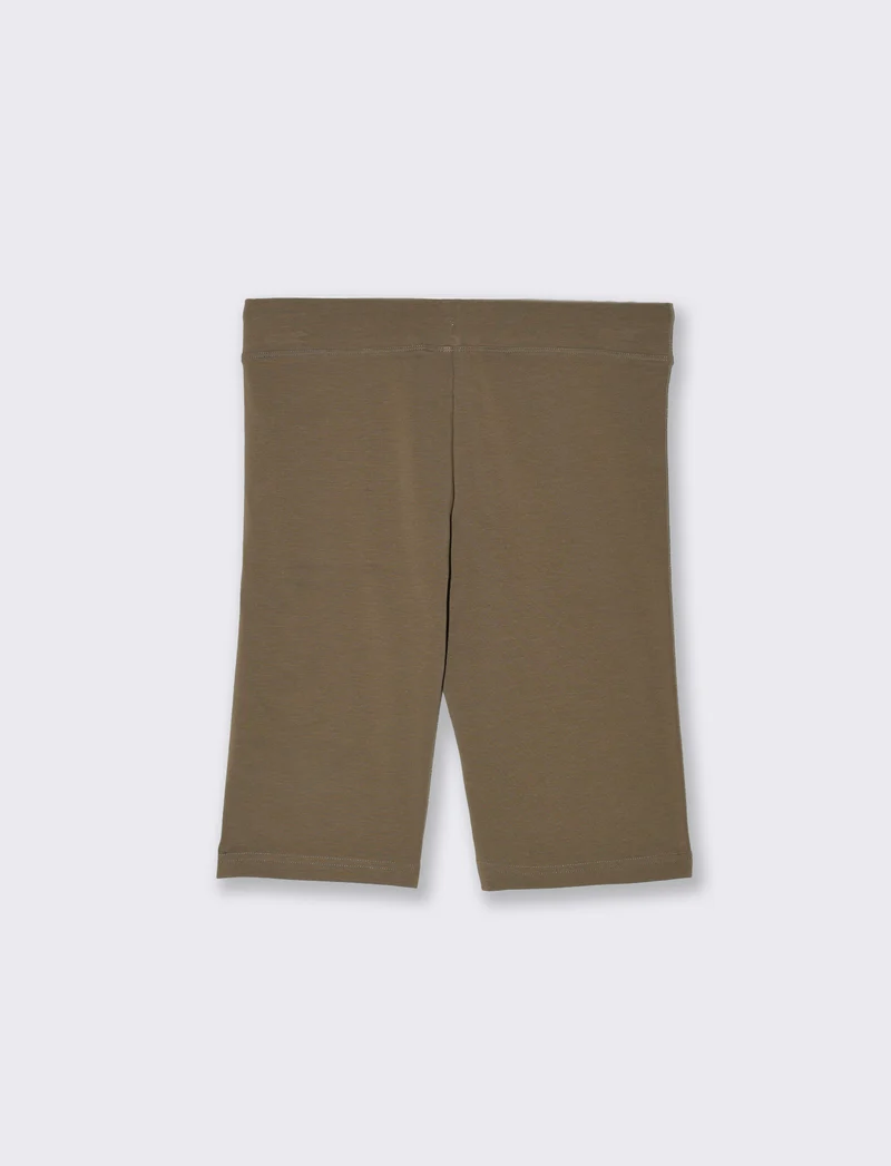 Leggings corto basico da donna - Verde salvia