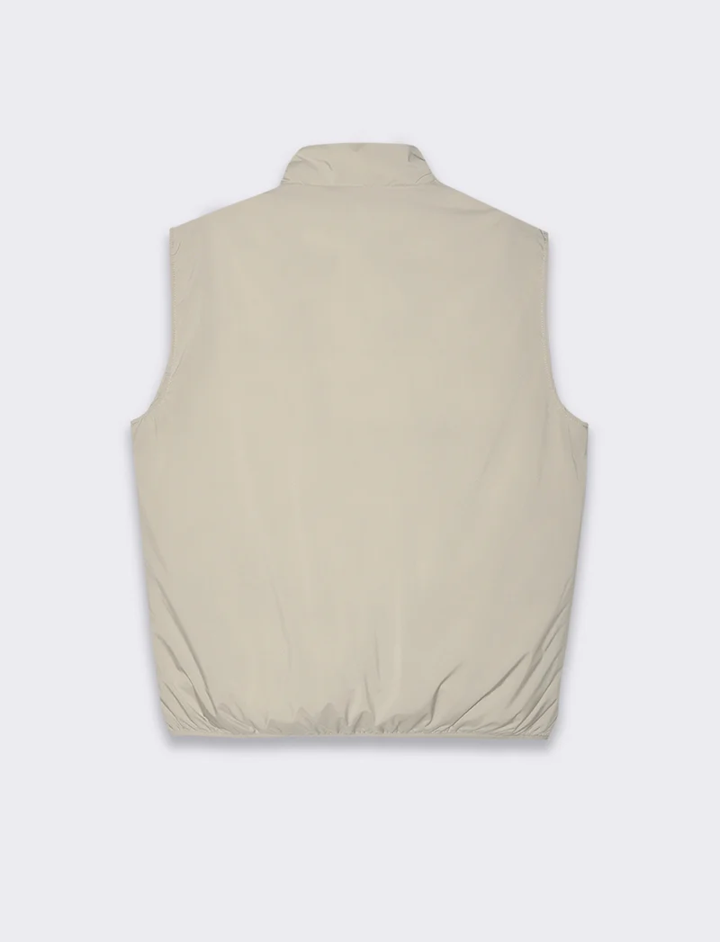 Giubbotto basic smanicato da uomo - Grigio ghiaccio