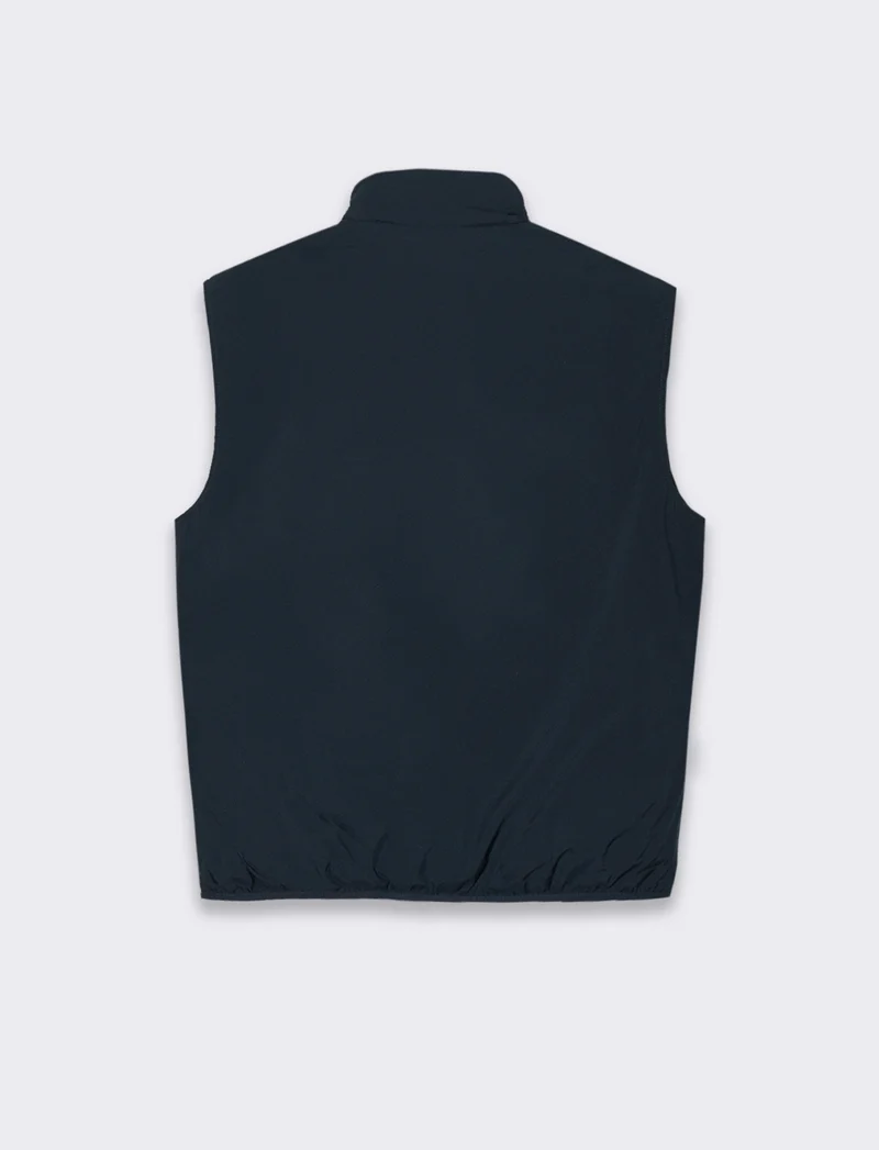 Giubbotto basic smanicato da uomo - Blu