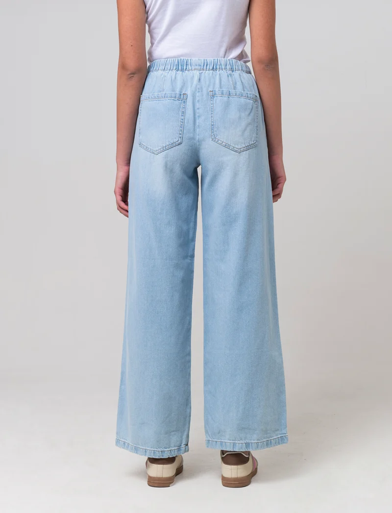 Jeans con coulisse da donna - Denim
