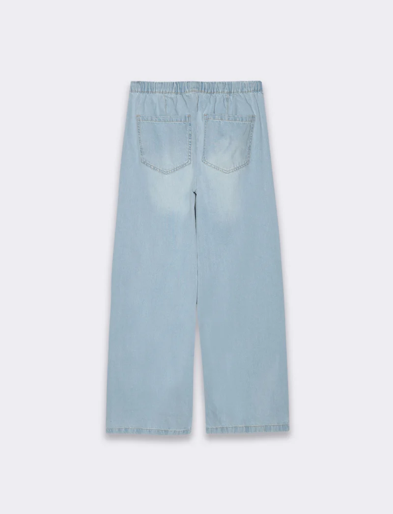 Jeans con coulisse da donna - Denim