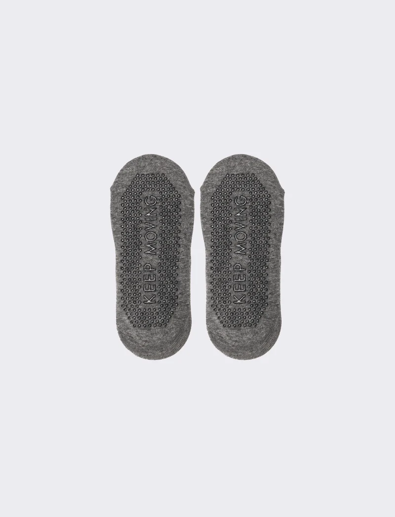 Calzino donna yoga - Grigio mel.