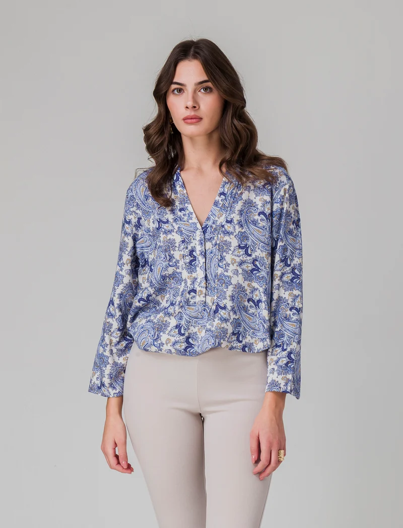 Casacca manica lunga stampata da donna - var 1