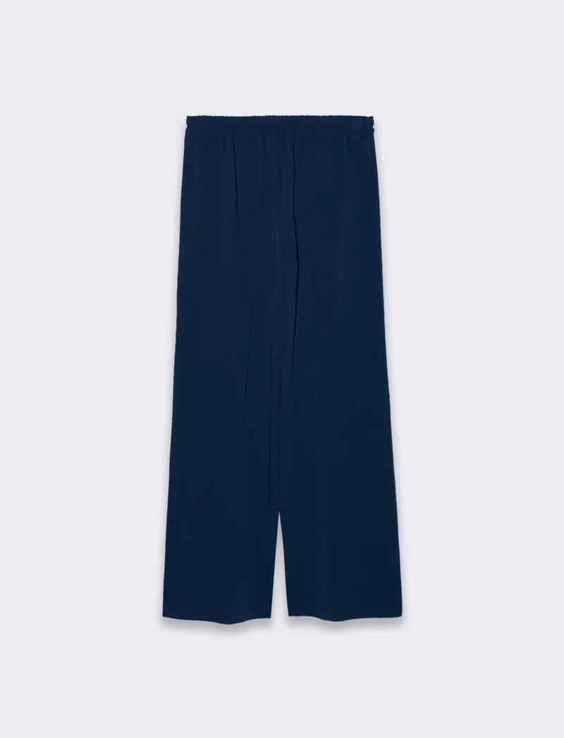 Pantalone a palazzo confort fit da donna - Blu