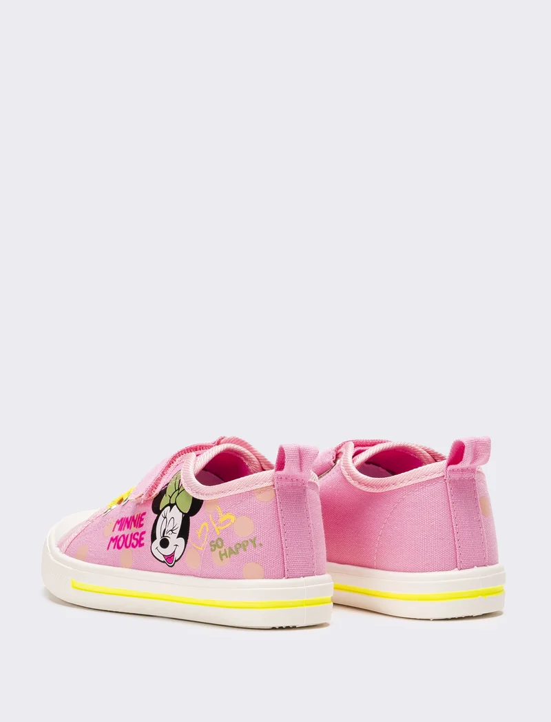 Sneakers Minnie © da bambina in canvas - Rosa