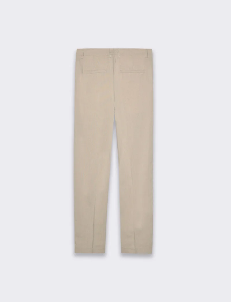 Pantaloni chino straight fit da uomo - Beige