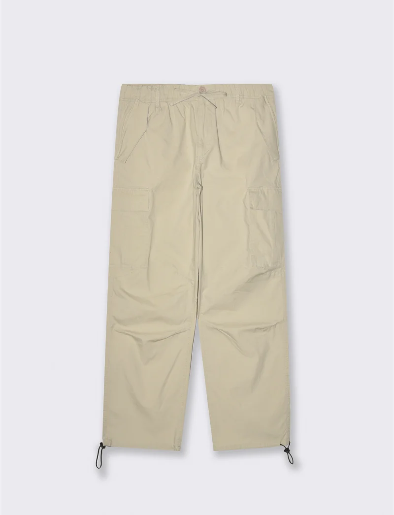 Pantaloni cargo parachute fit da uomo - Grigio ghiaccio