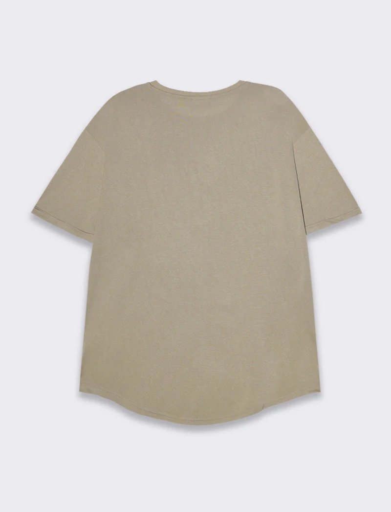 T-shirt loose fit da uomo - Sabbia