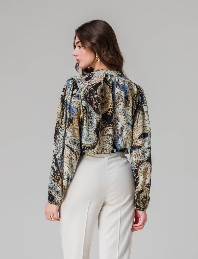 Camicia stampata da donna - var 1