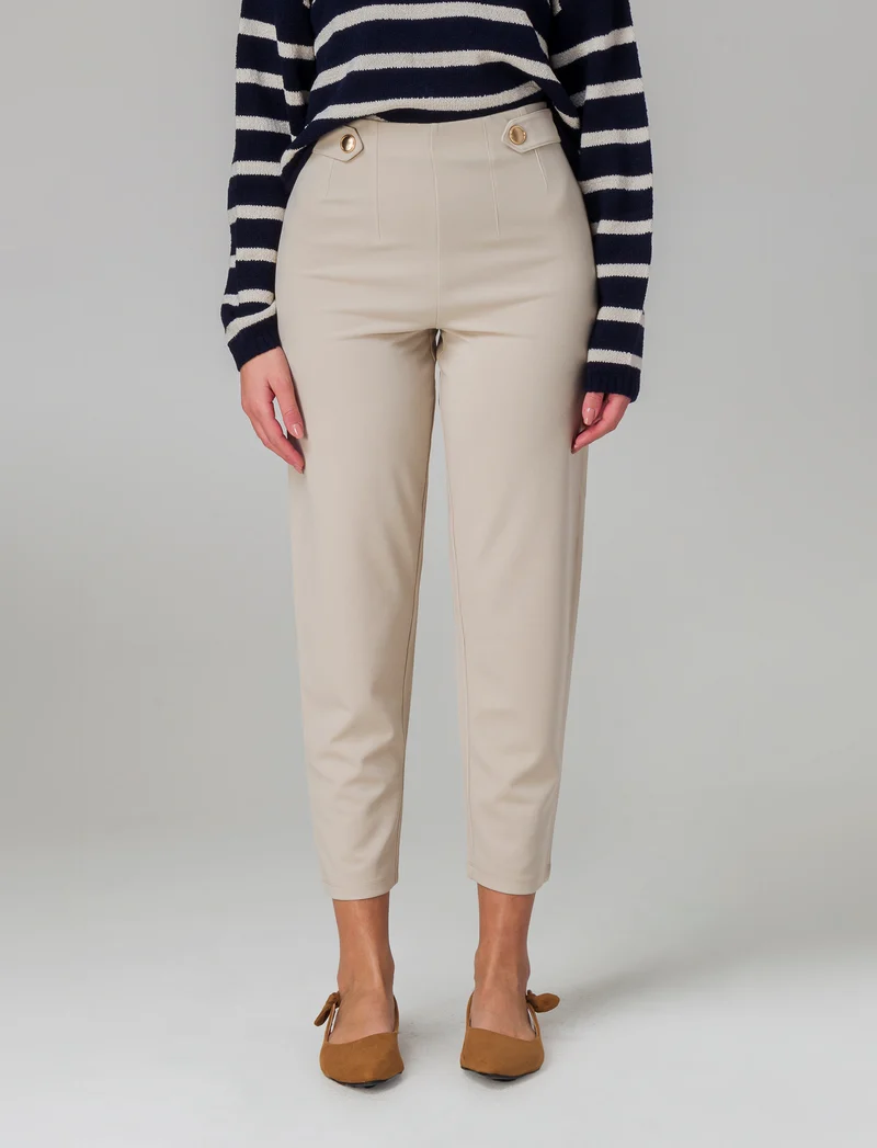 Pantalone in scuba da donna - Beige