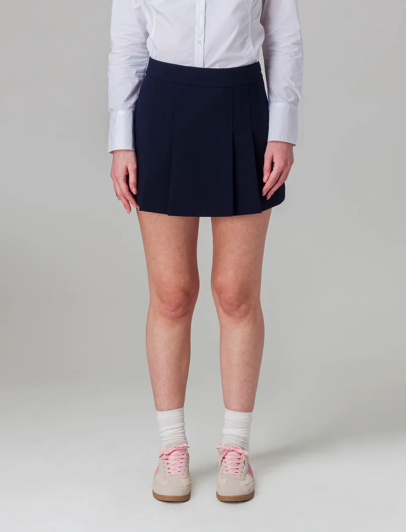 Gonna con pantaloncino da donna - Blu