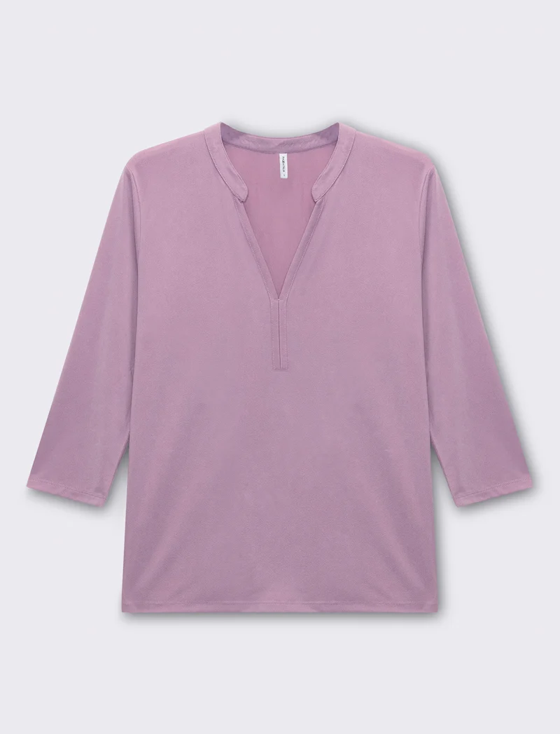 T-shirt manica 3/4 da donna - Lilla