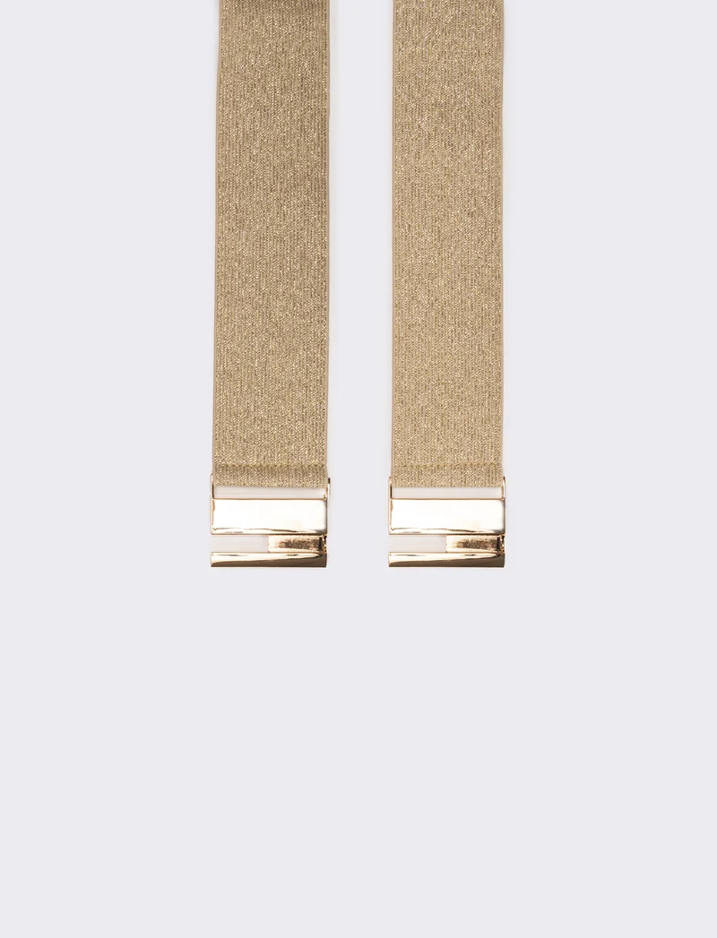 Cintura donna elastica lurex - Oro
