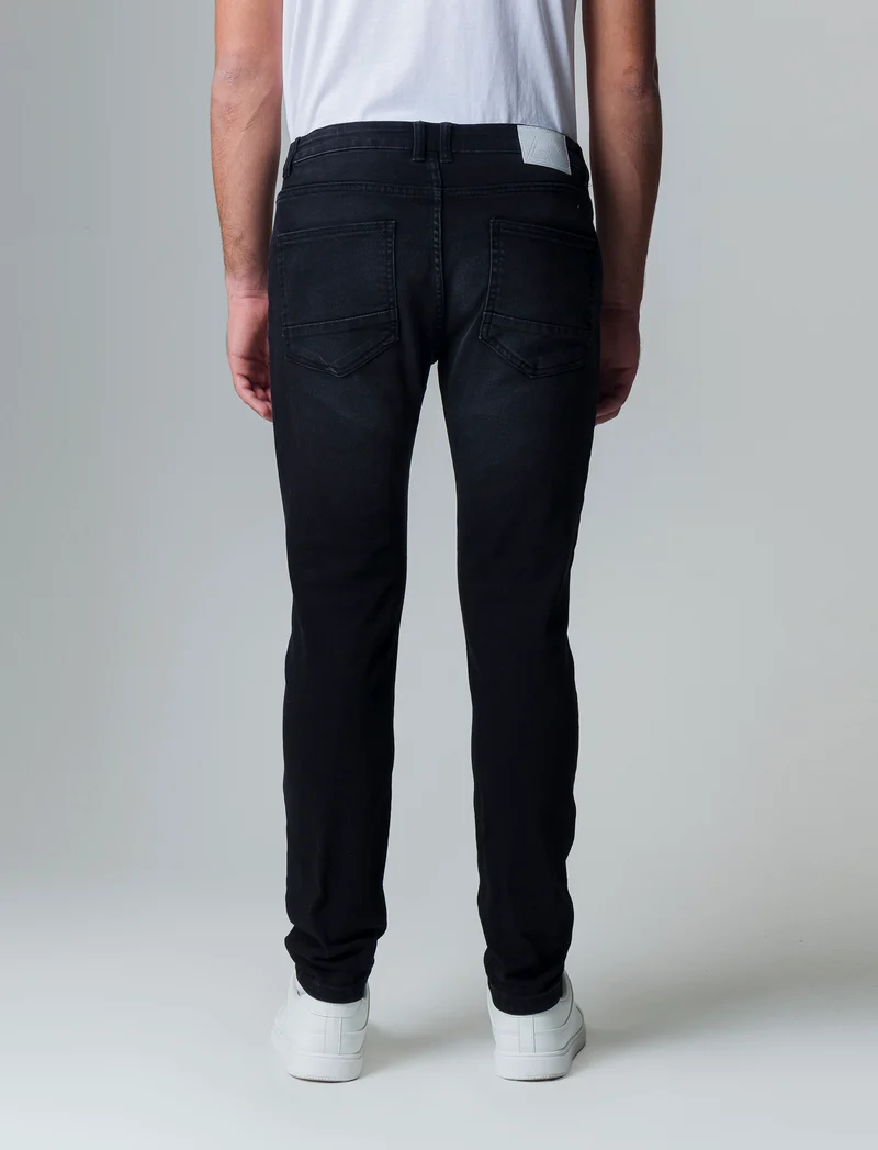 Jeans skinny fit nero da uomo - Nero
