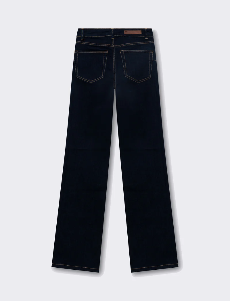 Jeans a zampa da donna - DENIM SCURO