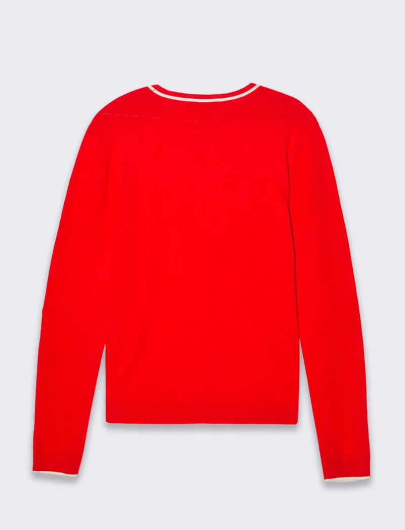 Maglia manica lunga da donna - Rosso