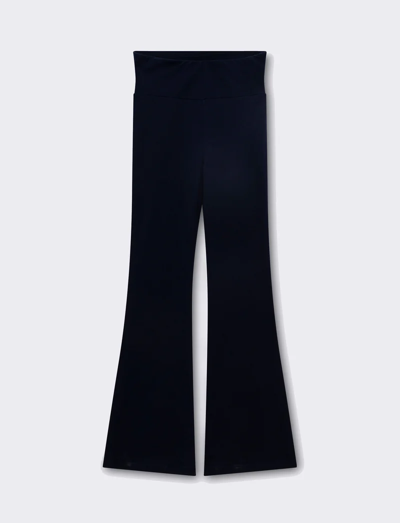 Legging basico flare da donna - Blu