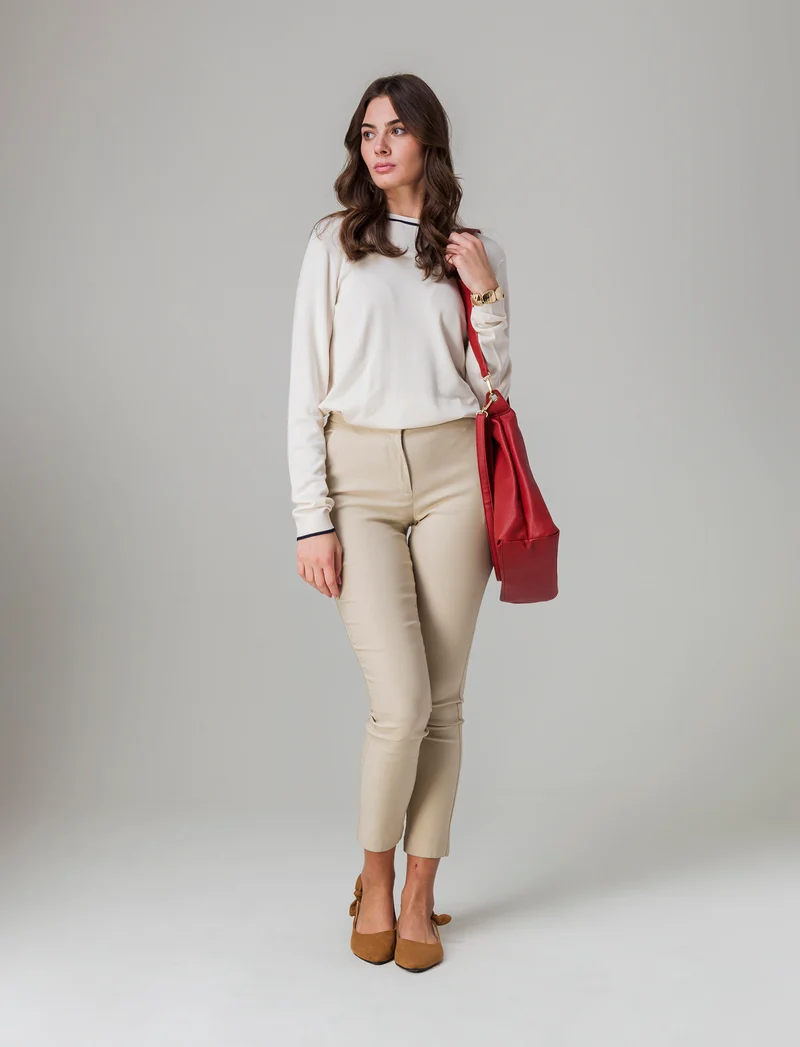 Maglia manica lunga da donna - Avorio
