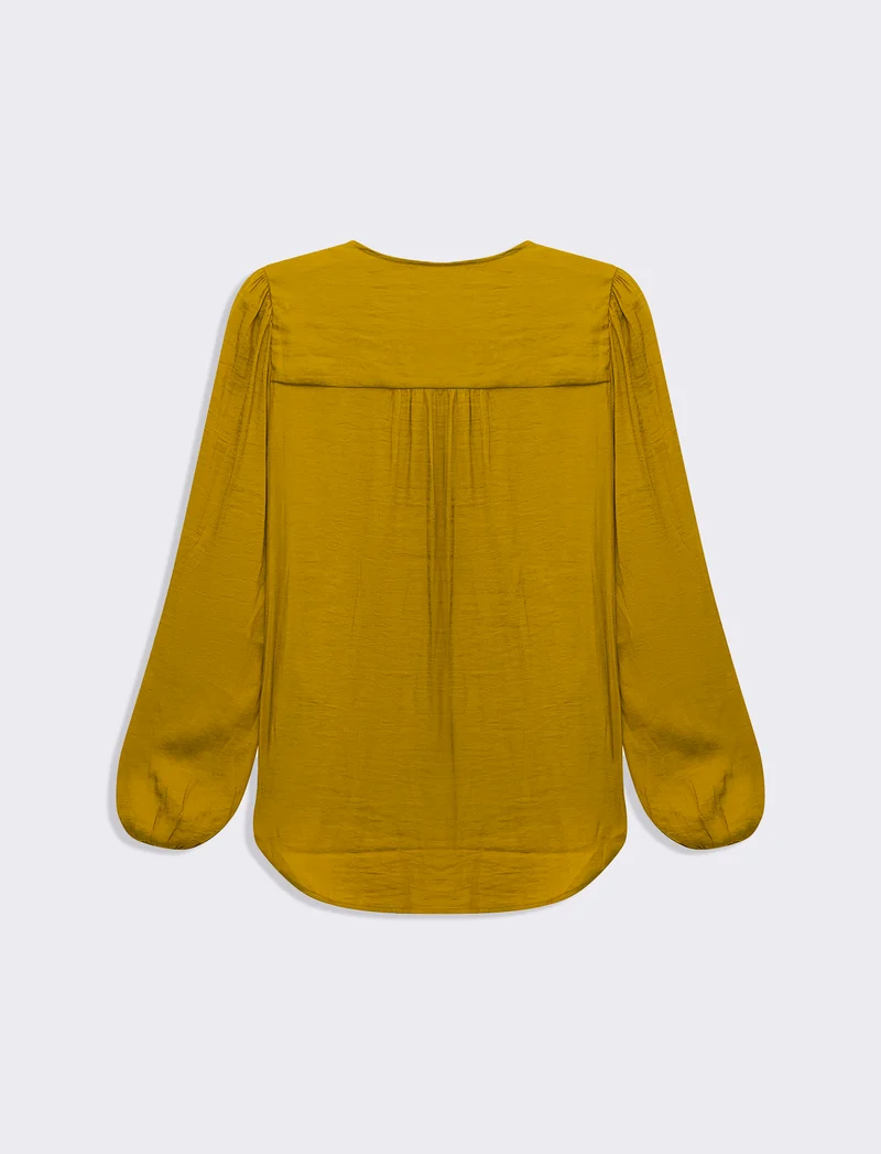 Casacca manica lunga da donna - Mostarda
