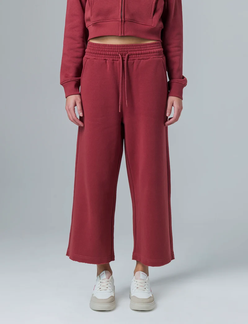 Jogger modello culotte da donna - Rosso mattone