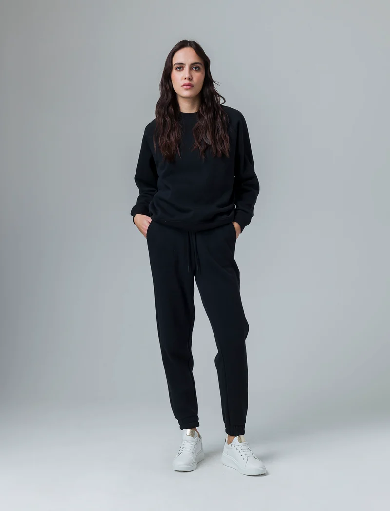Jogger basico da donna - Nero