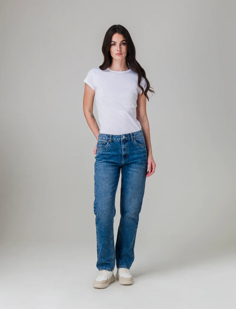 Jeans modello boyfriend da donna - Denim