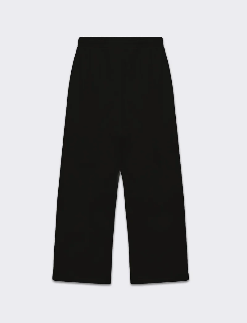 Jogger basico flare da donna - Nero