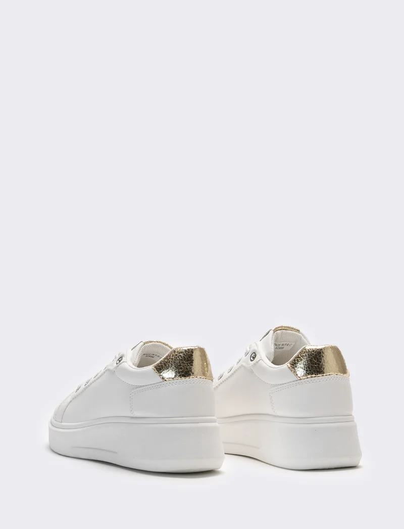 Sneakers minimal da donna - Bianco