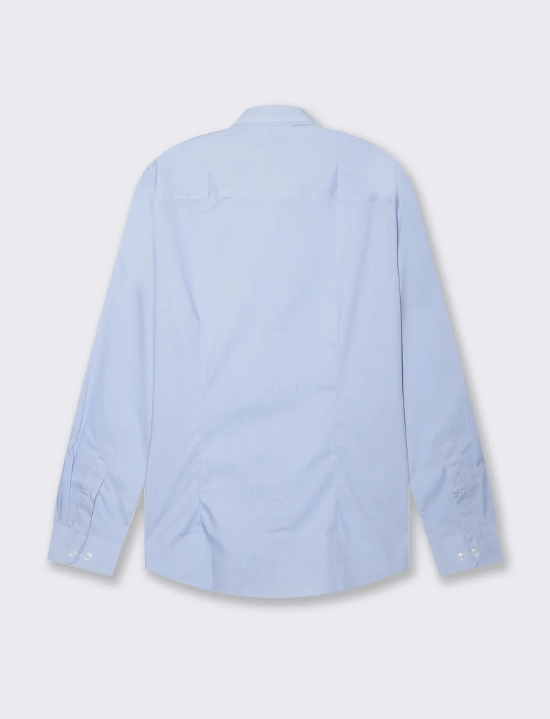 Camicia basic regular fit easy iron da uomo - Celeste