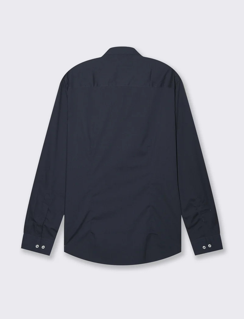 Camicia basic regular fit easy iron da uomo - Blu