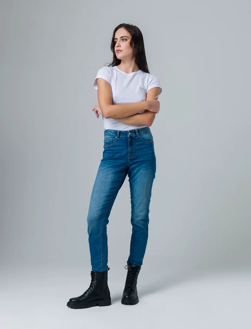 Jeans basico 5 tasche da donna - Denim