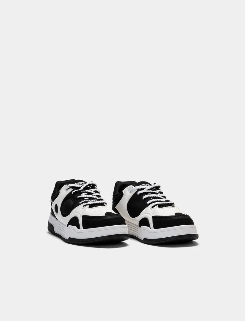 Sneakers da uomo bicolor - Nero