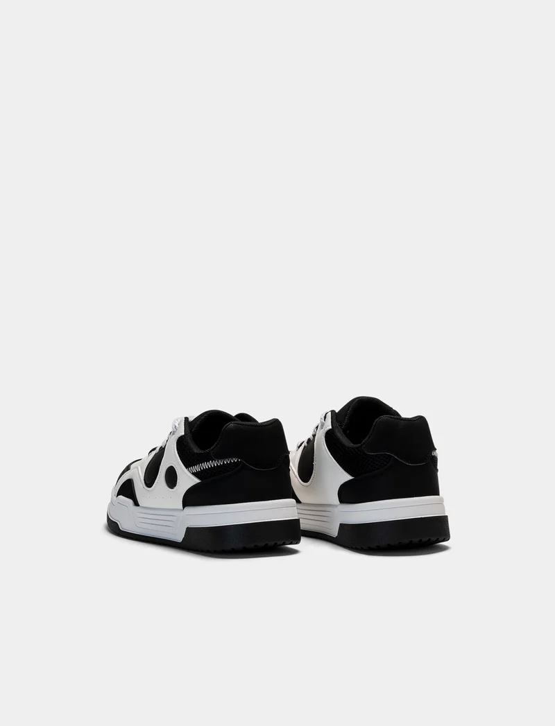 Sneakers da uomo bicolor - Nero
