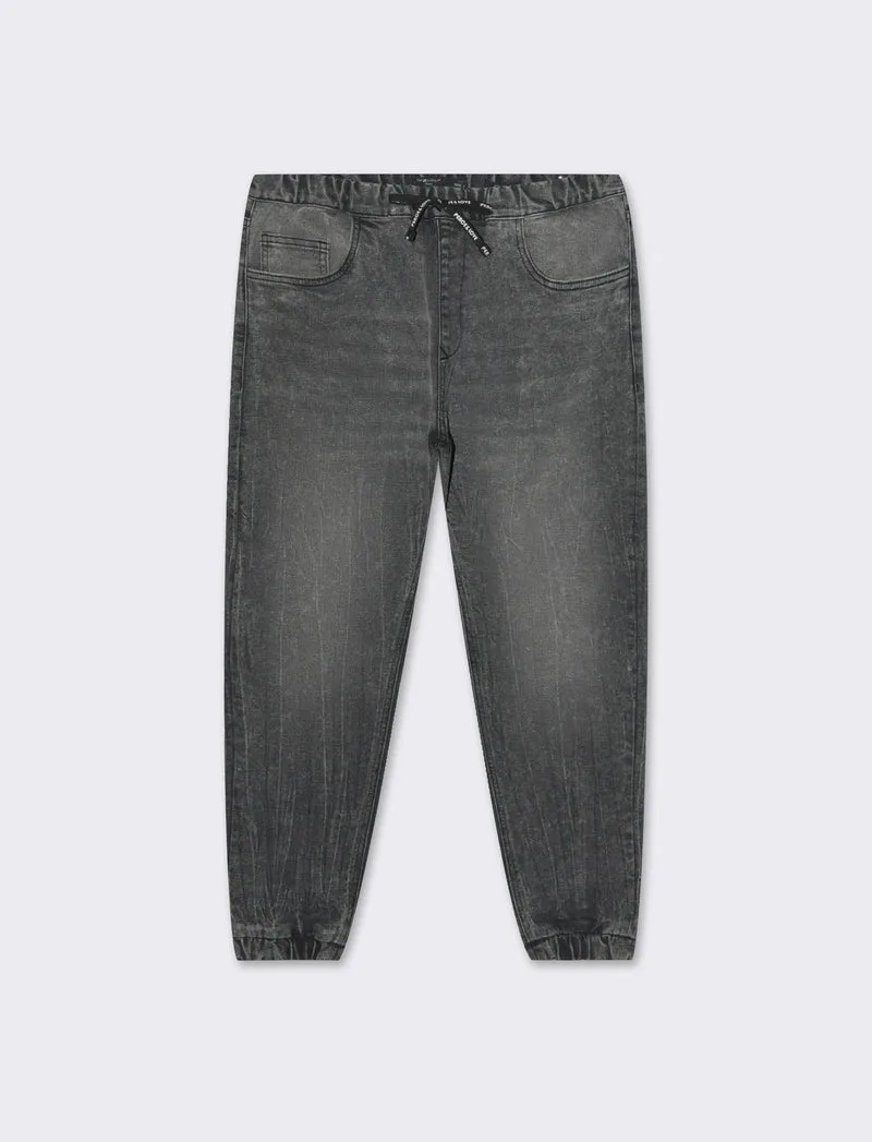 Jeans modello jogger da uomo - Grigio scuro