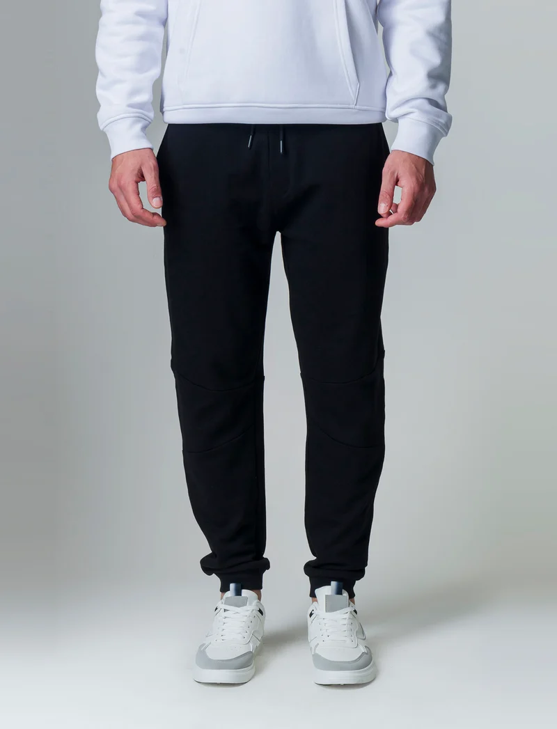 Pantaloni jogger in felpa da uomo - Nero