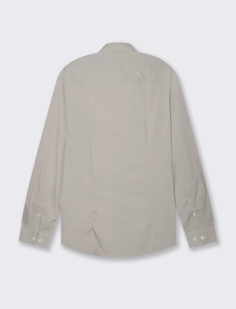 Camicia basic slim fit easy iron da uomo - Grigio