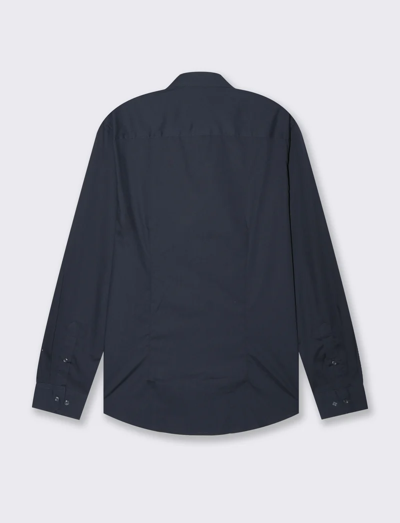 Camicia basic slim fit easy iron da uomo - Blu