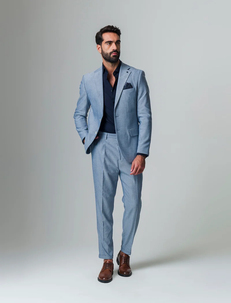 Camicia formal strutturata regular fit da uomo - Nero
