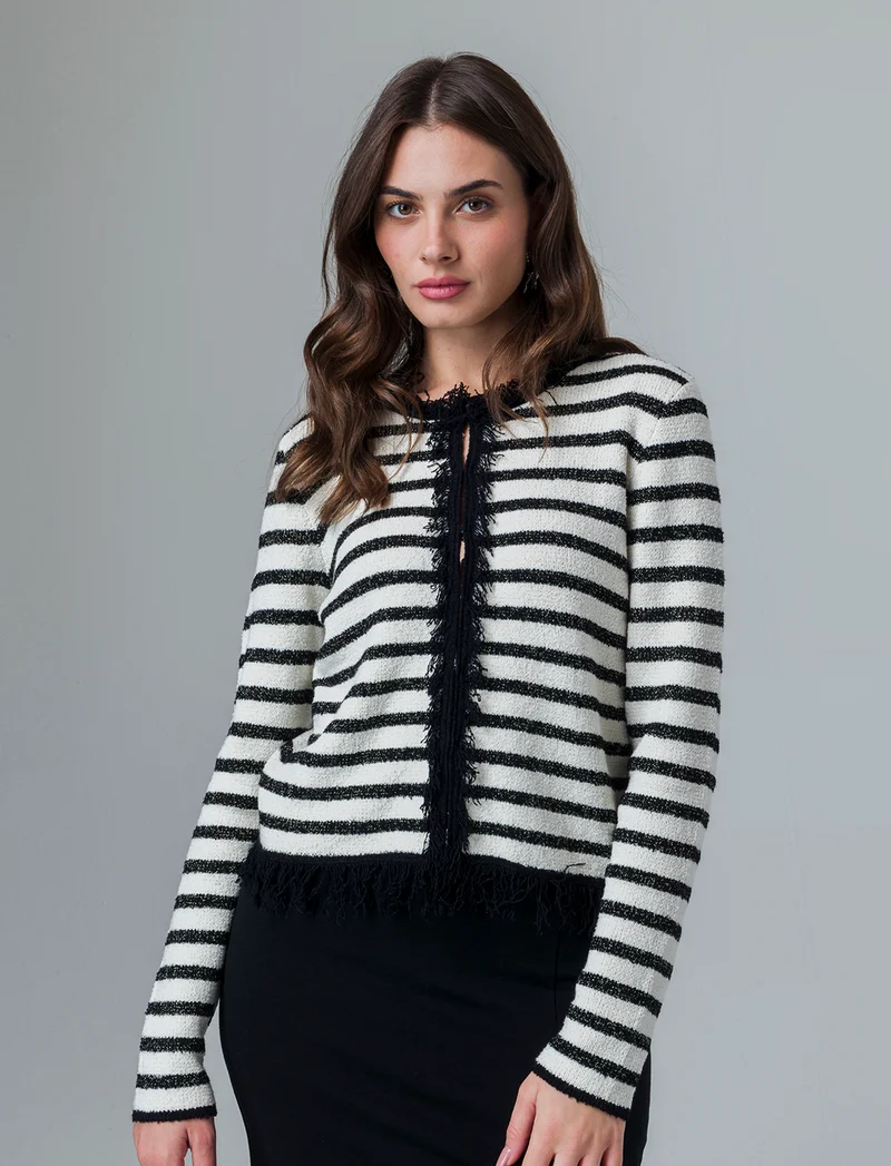 Cardigan con frange da donna - var 1