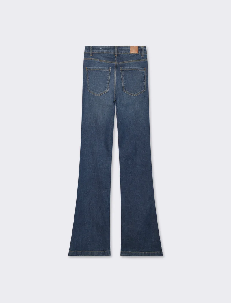 Denim bootcut da donna - DENIM SCURO