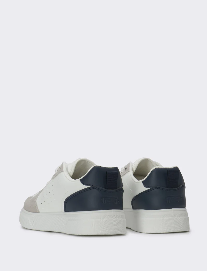 Sneakers da uomo con riporti - Bianco