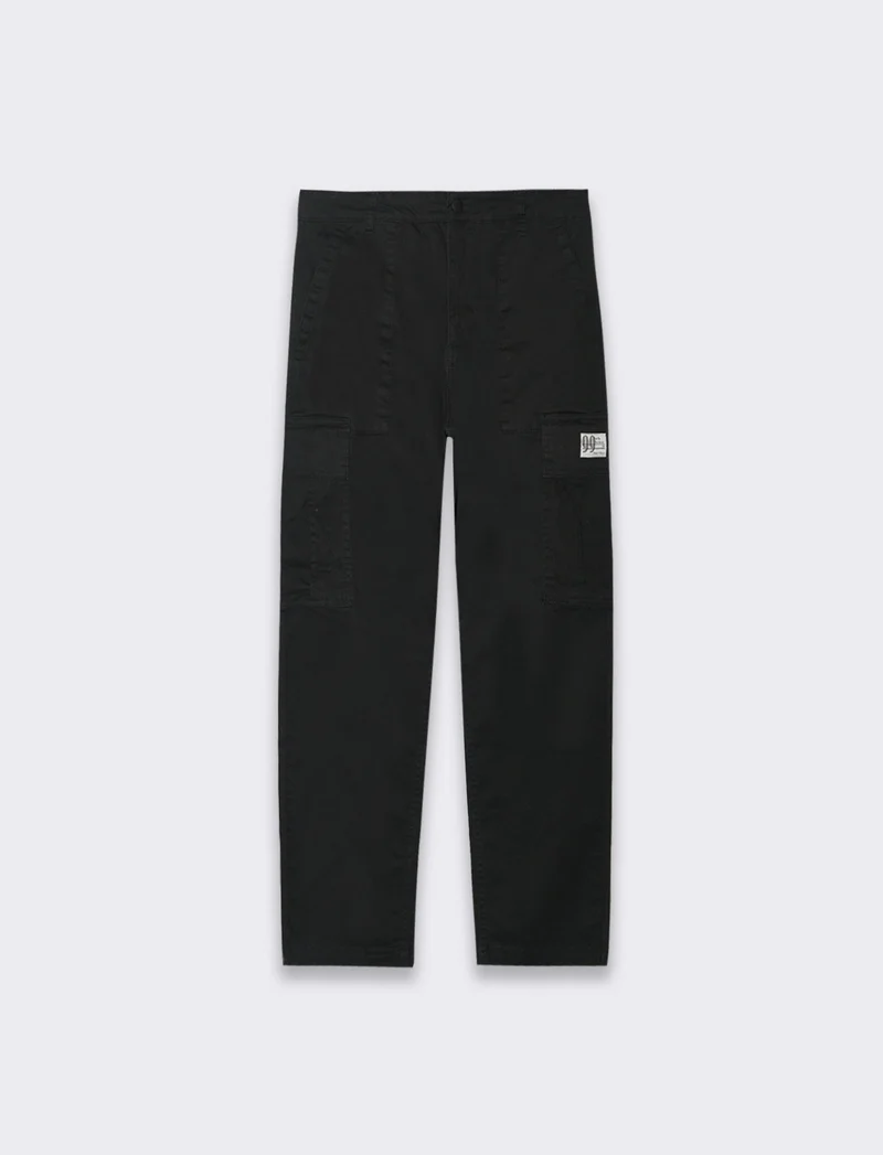 Pantaloni relaxed cargo fit da uomo - Nero