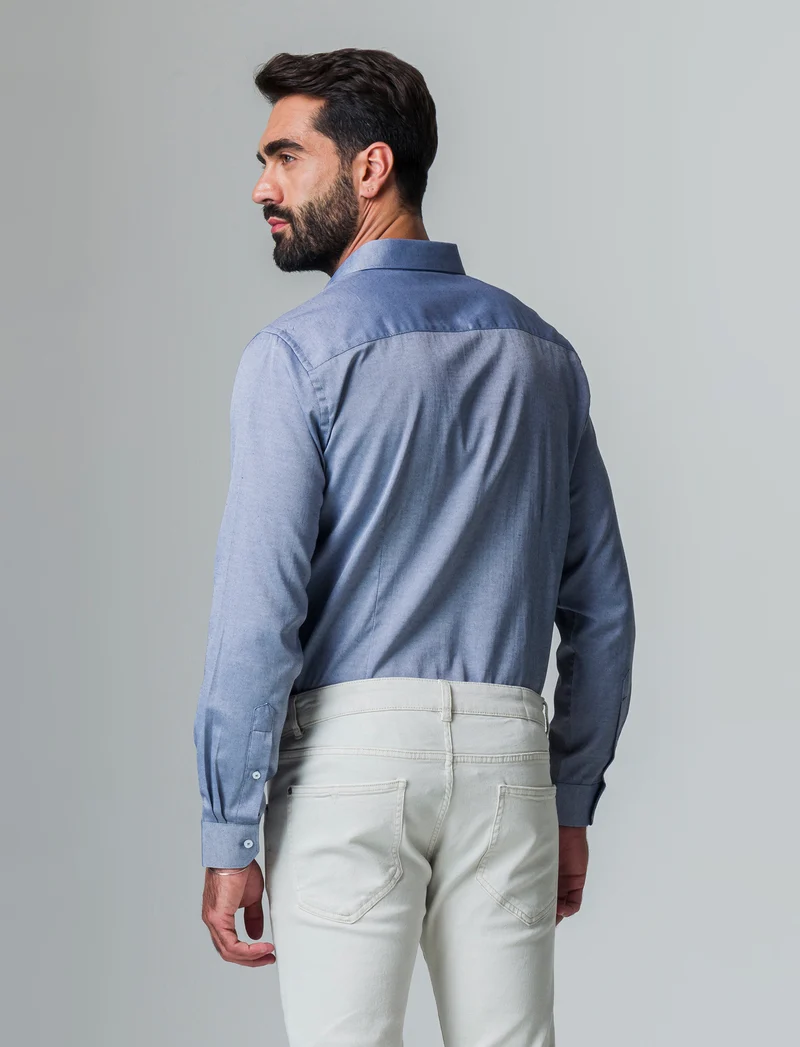 Camicia oxford regular fit da uomo - Blu