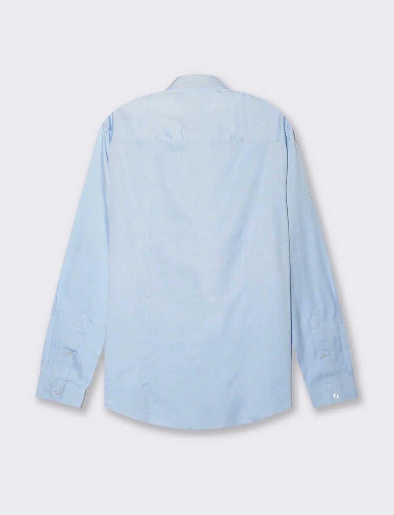 Camicia oxford regular fit da uomo - Celeste