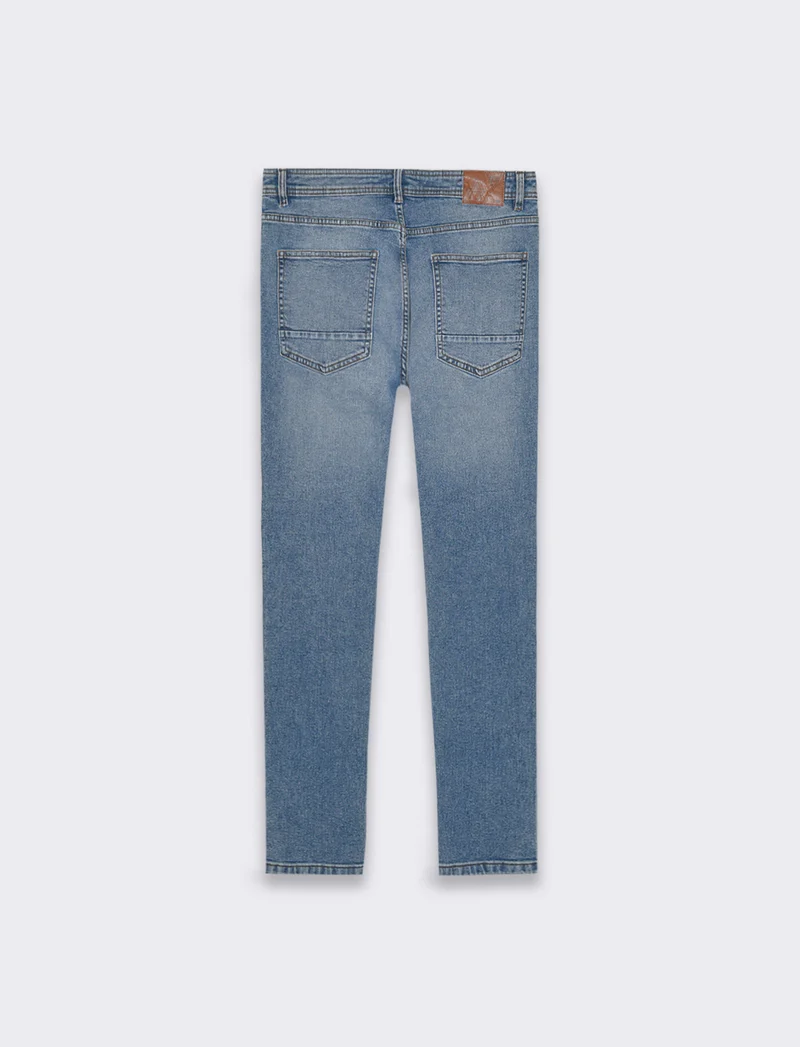 Jeans skinny fit blu medio da uomo - Denim