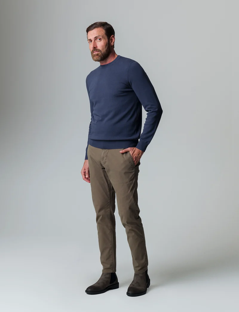 Maglia basic in filato premium da uomo - Avion